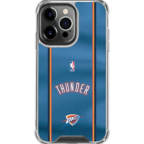 NBA Oklahoma City Thunder Jersey iPhone 16 Pro Max Clear Case
